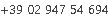 +39 02 947 54 694